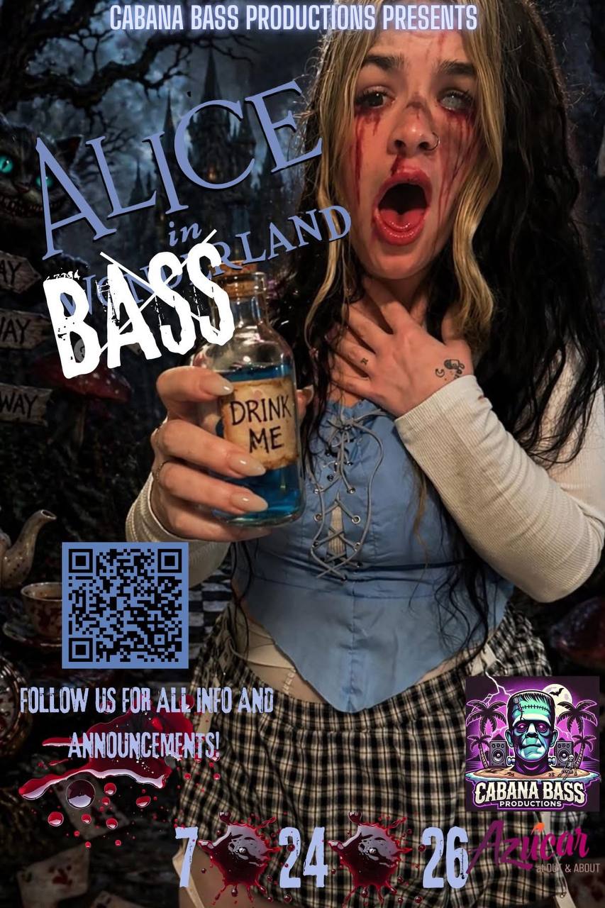 Alice in Bass Land flyer