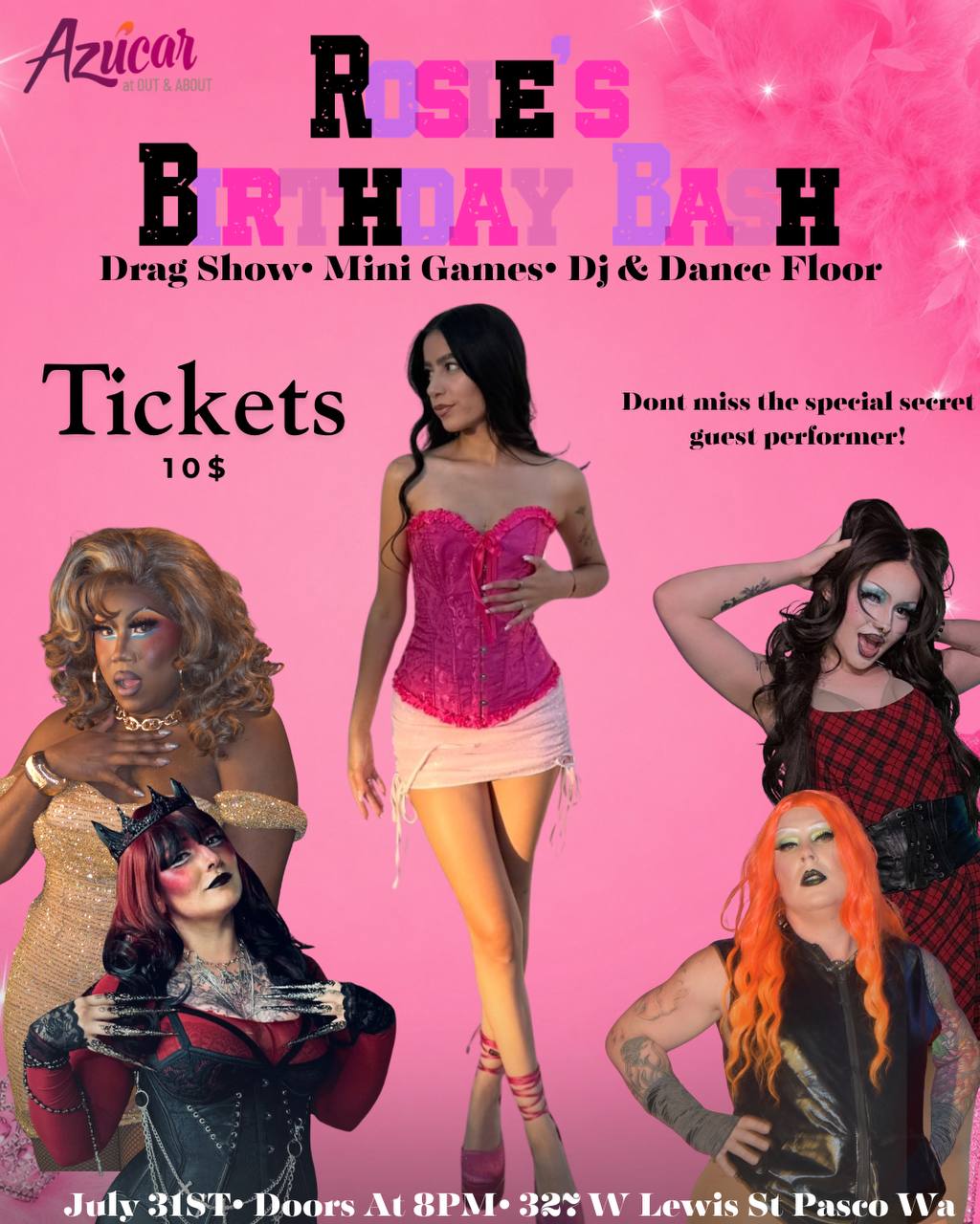 Rosie’s Birthday Bash flyer