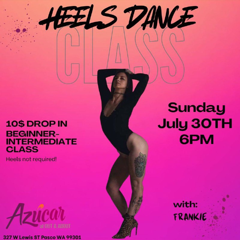 Heels Dance Class with Frankie flyer