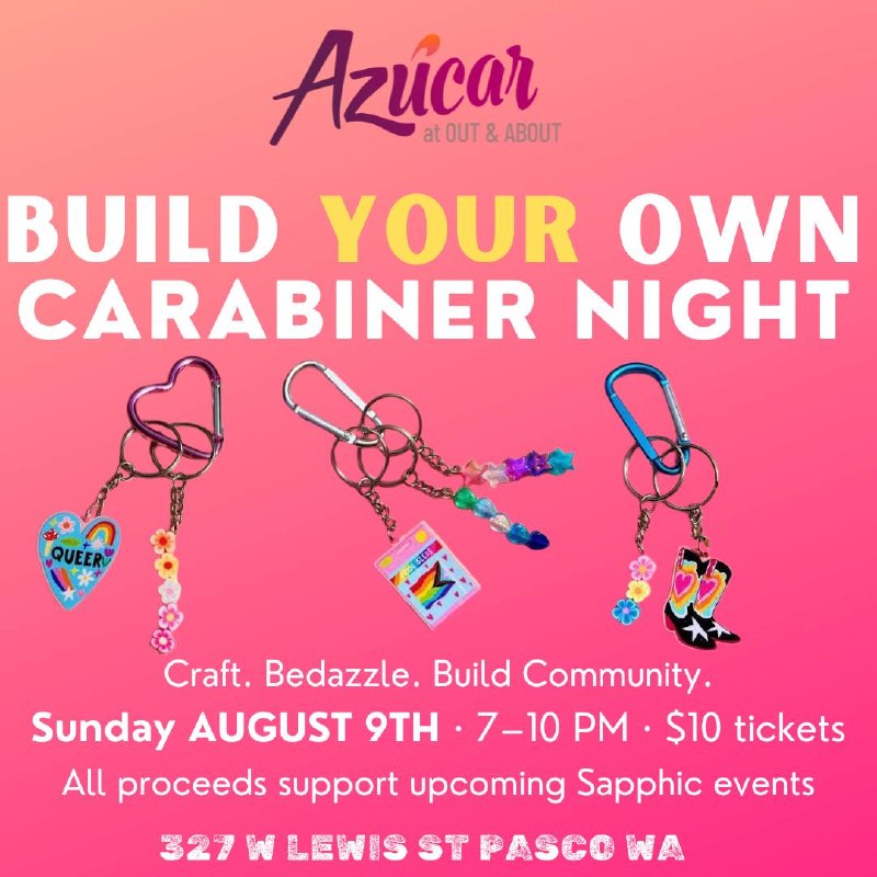 Build your own carabiner night flyer — Azúcar, Pasco WA