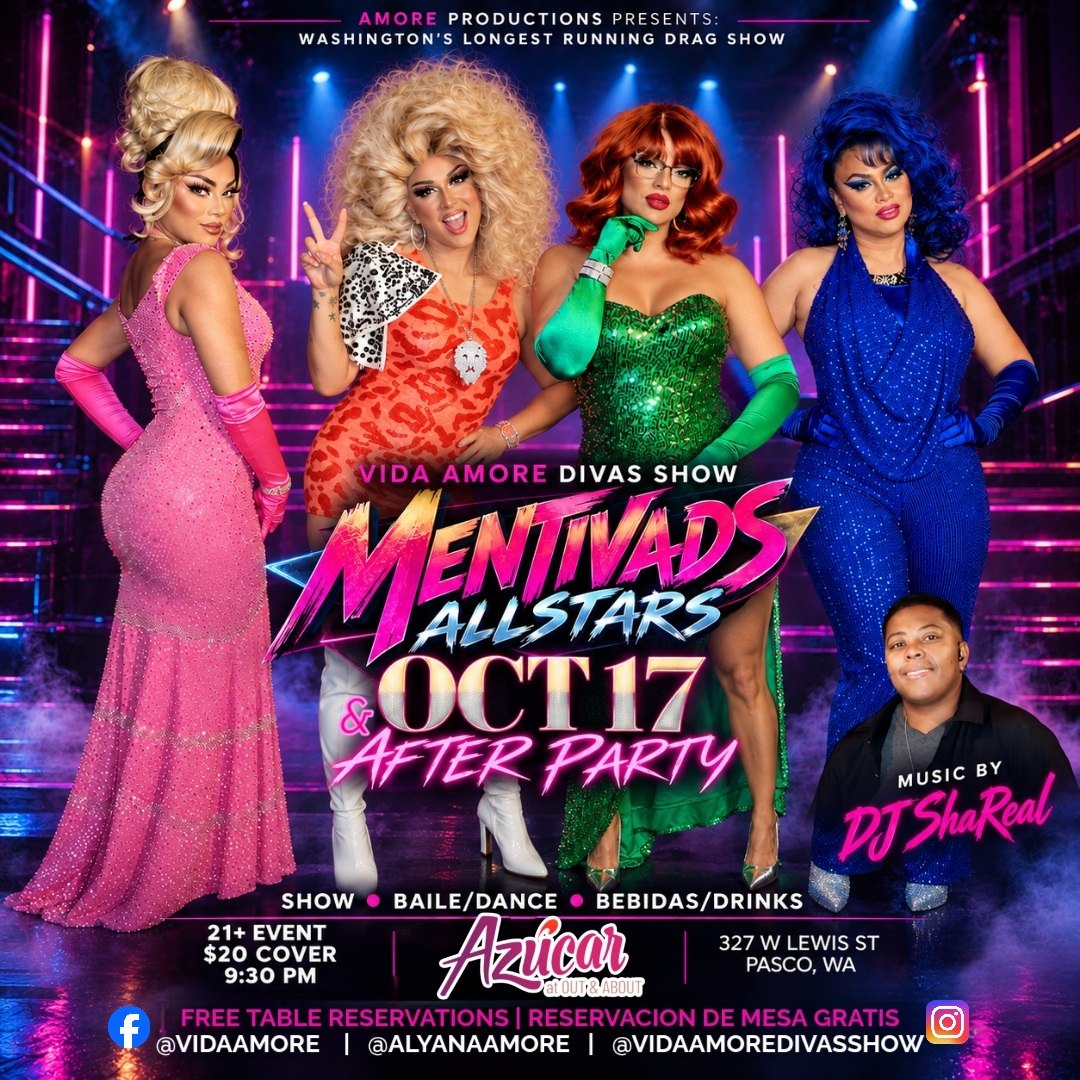 MENTIVADS ALLSTARS - AFTER PARTY flyer — Azúcar, Pasco WA