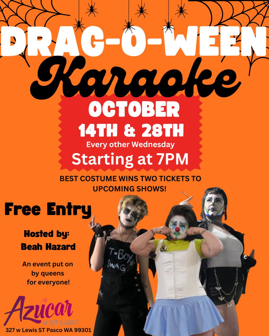 Drag-O-Weeen flyer — Azúcar, Pasco WA