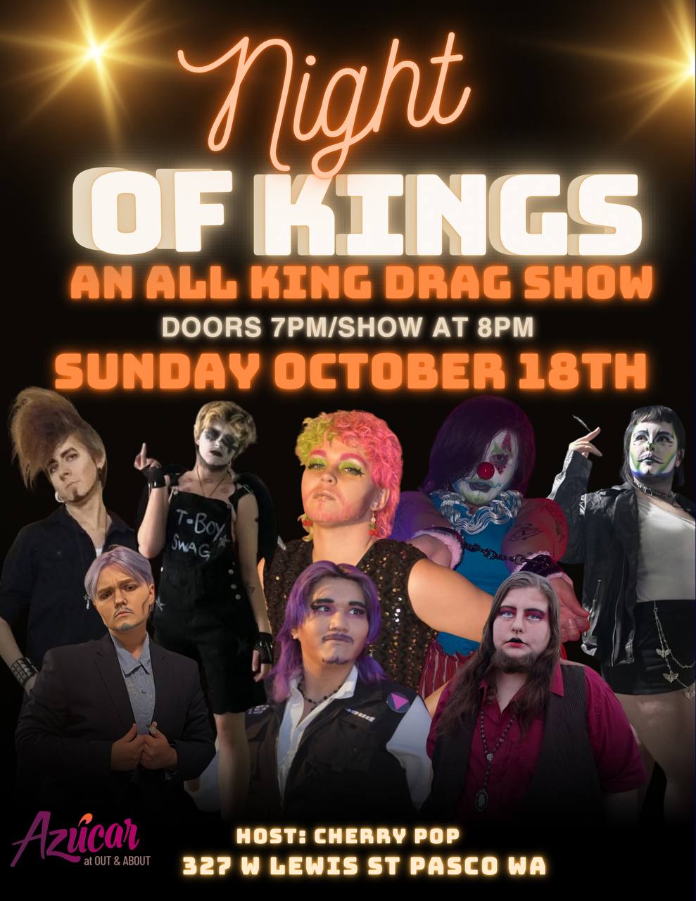 Night Of Kings flyer — Azúcar, Pasco WA